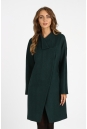 Женское пальто из текстиля с воротником 3000720