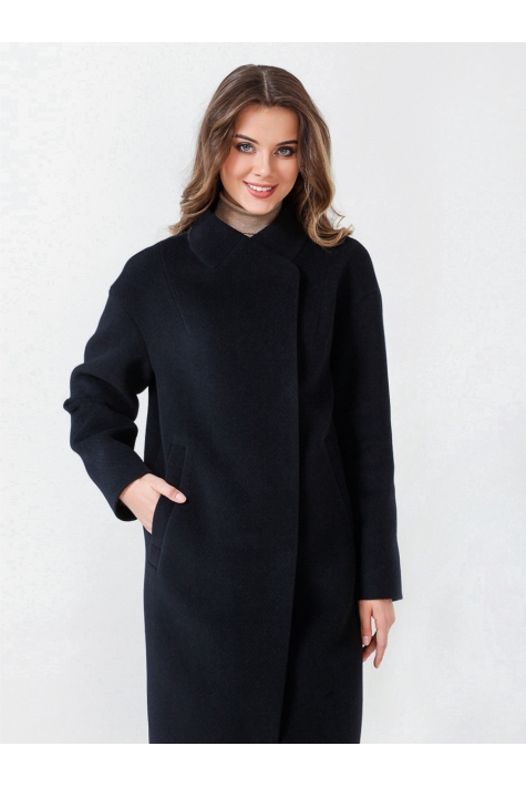 Женское пальто из текстиля с воротником 3000740