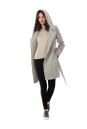 Женское пальто из текстиля с капюшоном 3000754-2
