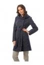 Женское пальто из текстиля с капюшоном 3000755