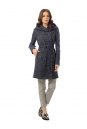 Женское пальто из текстиля с капюшоном 3000755-2
