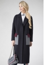 Женское пальто из текстиля с воротником 3000786