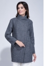 Женское пальто из текстиля с воротником 3000793