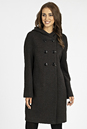 Женское пальто из текстиля с капюшоном 3000828