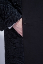 Женское пальто из текстиля с воротником, отделка песец 3000833-4