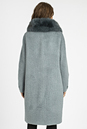 Женское пальто из текстиля с воротником, отделка песец 3000852-4