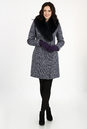 Женское пальто из текстиля с воротником, отделка песец 3000855-2