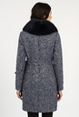 Женское пальто из текстиля с воротником, отделка песец 3000855-3