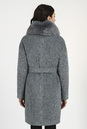 Женское пальто из текстиля с воротником, отделка песец 3000856-3