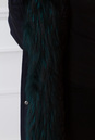 Парка женская из текстиля с капюшоном, отделка енот 4100002-3