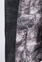 Пуховик женский из эко-кожи с капюшоном, отделка чернобурка 3700017-2