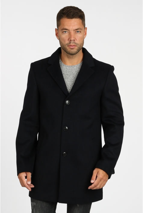 Мужское пальто из текстиля с воротником 3000761